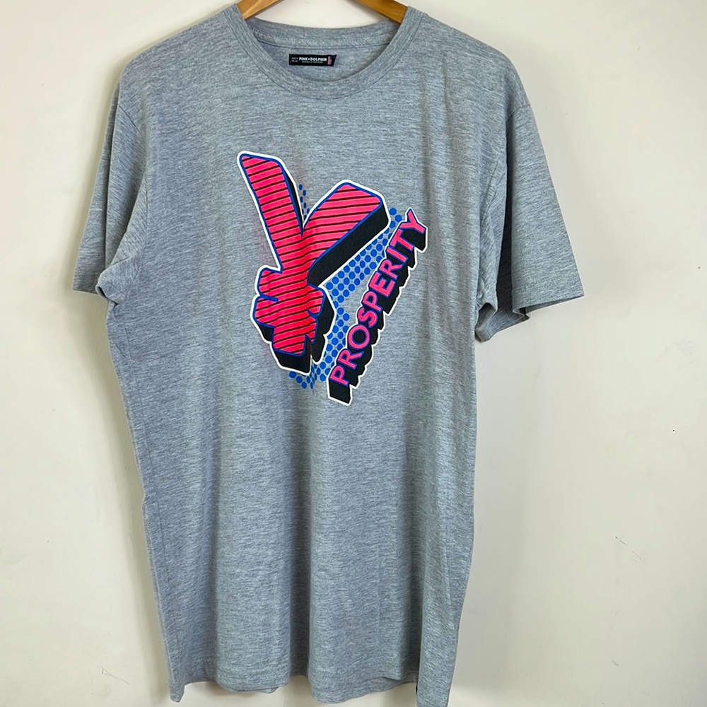 Pink-Dolphin prosperity tee size L